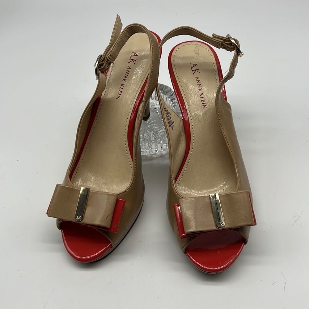 Anne Klein Sling Back Heels with Peep Toe size 6.5